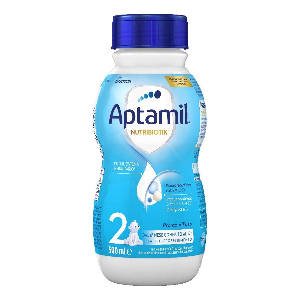 Aptamil 2, Latte di Proseguimento, Latte Liquido dal 6° al 12° Mese Compiuto, 500ml