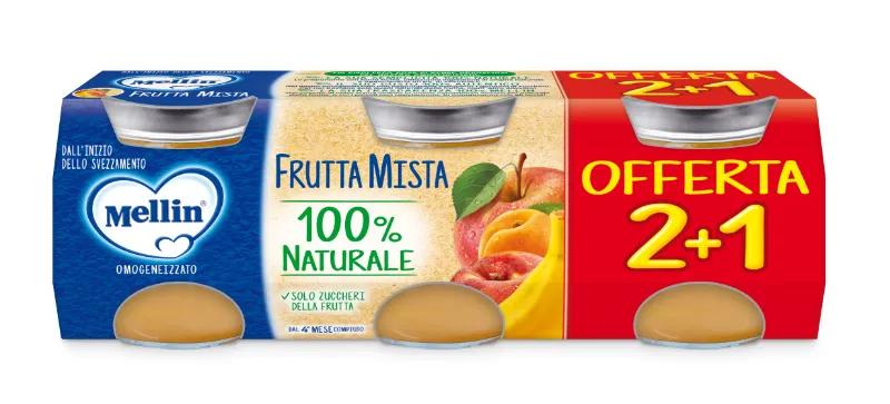 Mellin Omogeneizzato Di Frutta Mista 100% Naturale 3x100 g