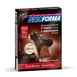 PESOFORMA® Barrette al Cioccolato Fondente Amabile 12x31 g Altro