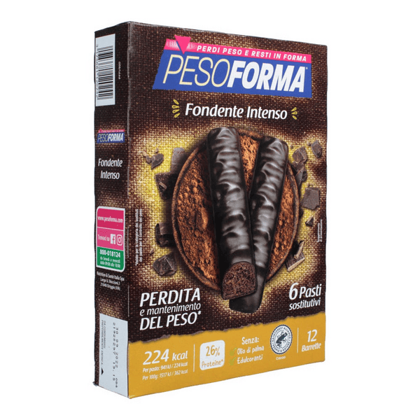 Pesoforma Fondente Intenso 12x31 g Barretta