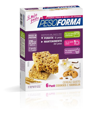 Pesoforma Barr Cereali Cookies Vaniglia 372 G g