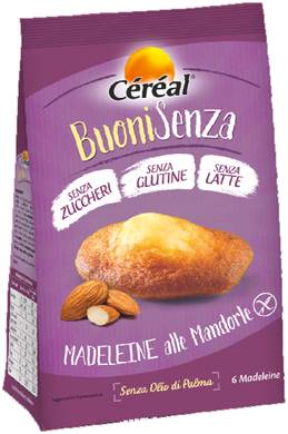 Cereal buonisenza madeleine alle mandorle 180 g