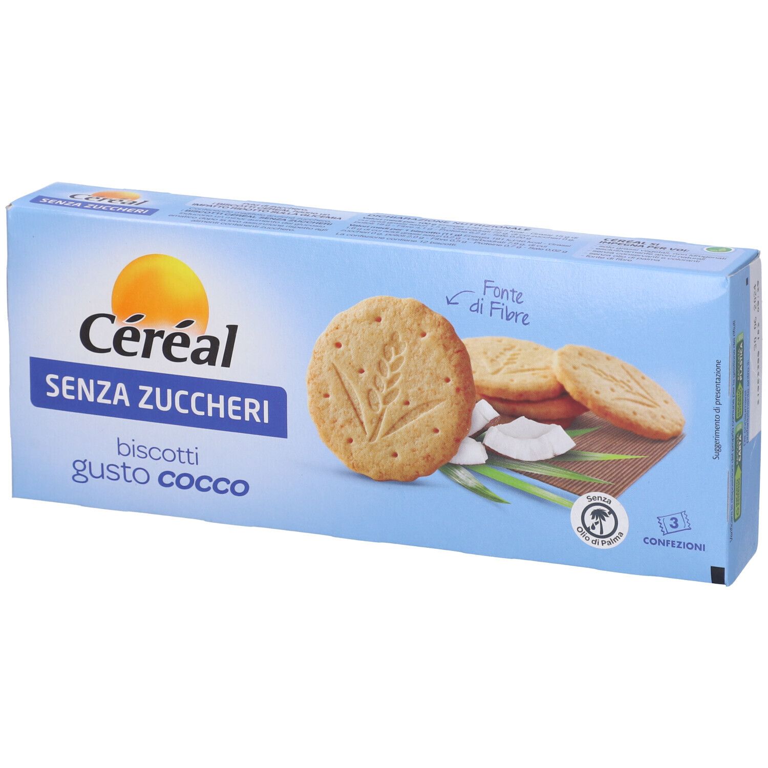 Céréal Senza Zuccheri Biscotti Gusto Cocco 132 g