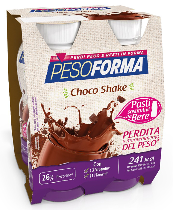 PESOFORMA CHOCO SHAKE 4X236ML — confronto prezzi