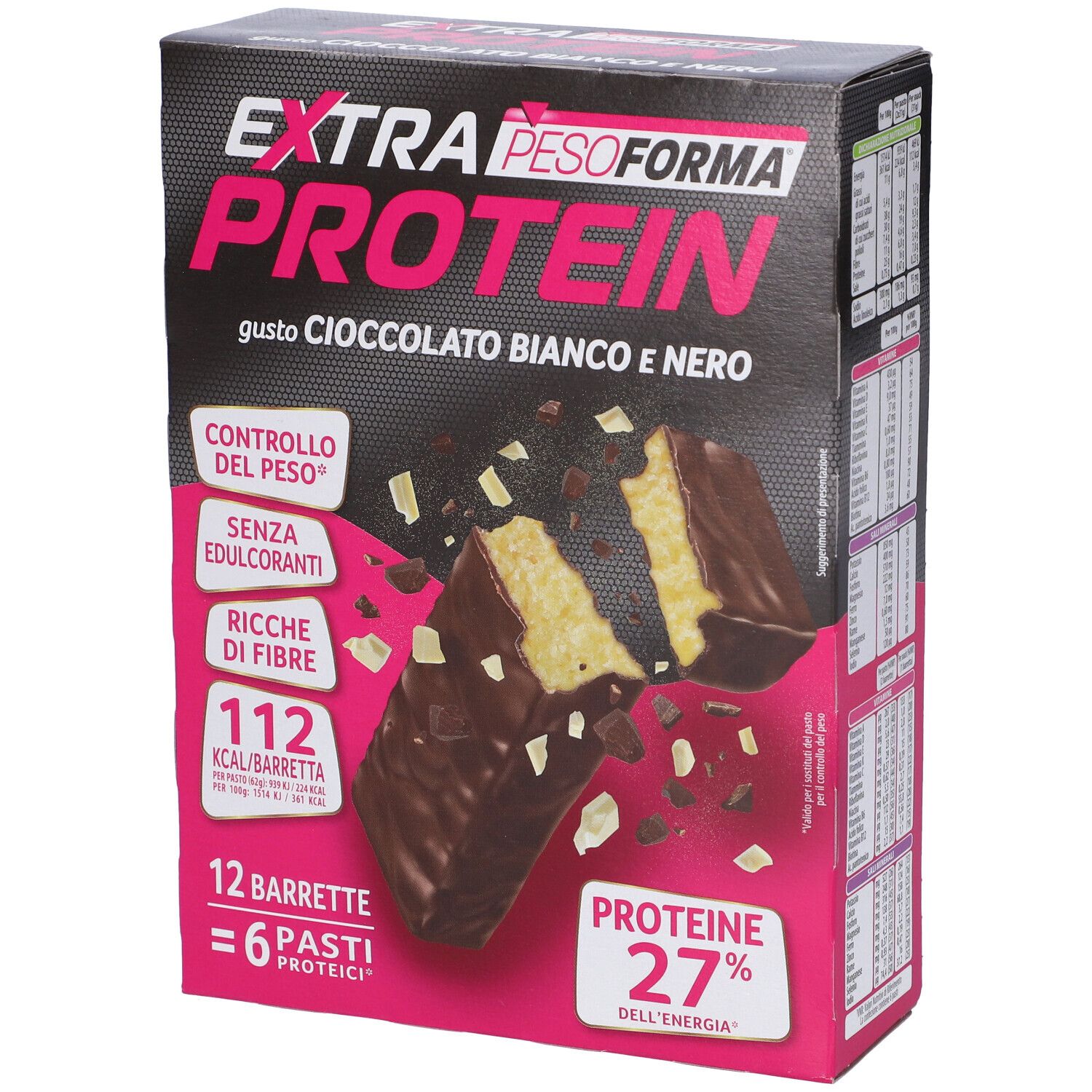 Pesoforma Extra Protein Bianco E Nero 12x31 g Barretta — confronto prezzi