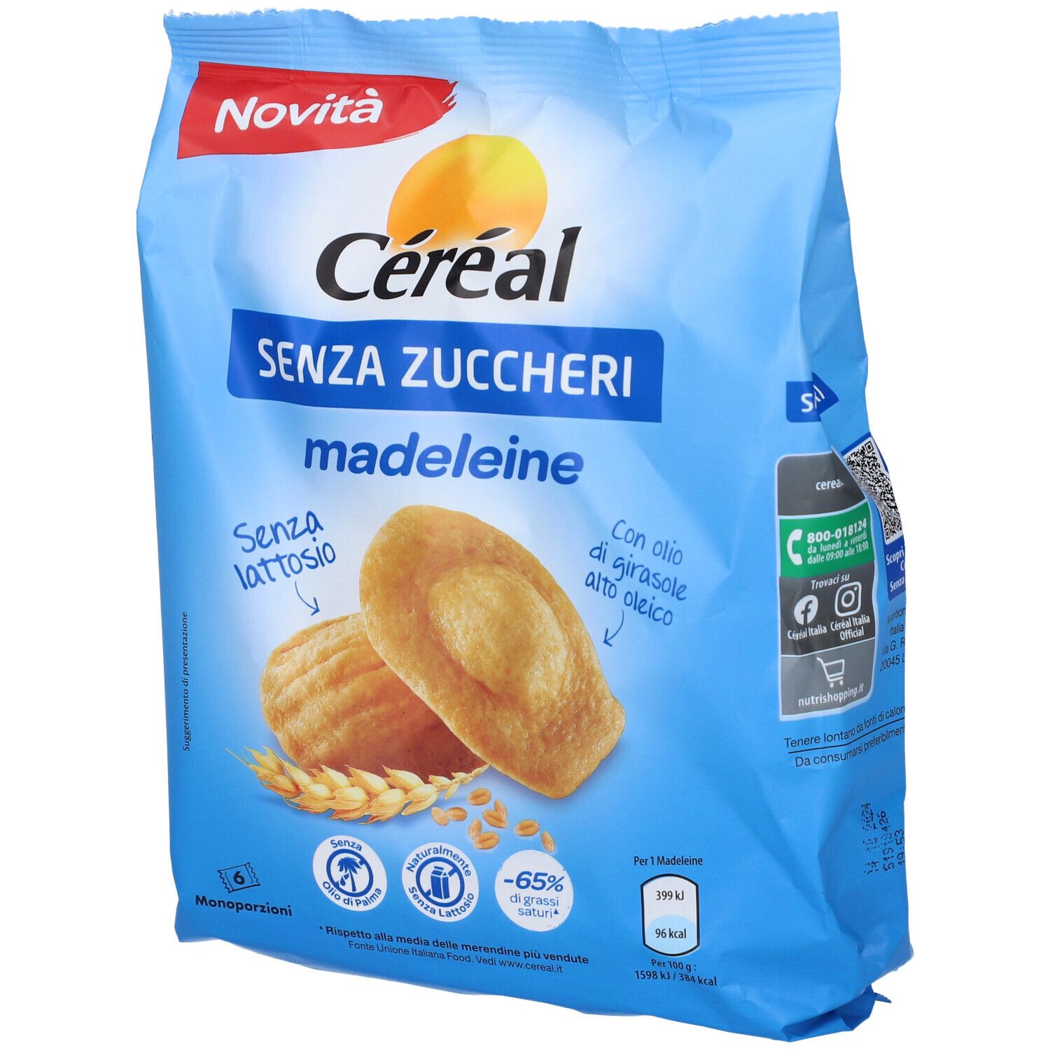 Cereal Madeleine Senza Zuccheri 150 g Snack — confronto prezzi