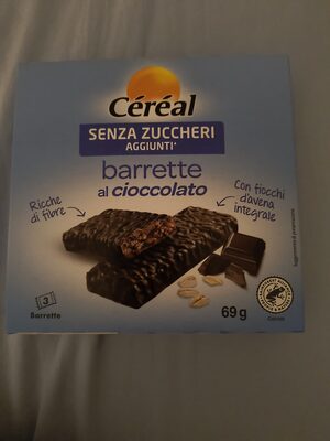 Cereal barrette cioccolato senza zuccheri 3 pezzi da 23 g
