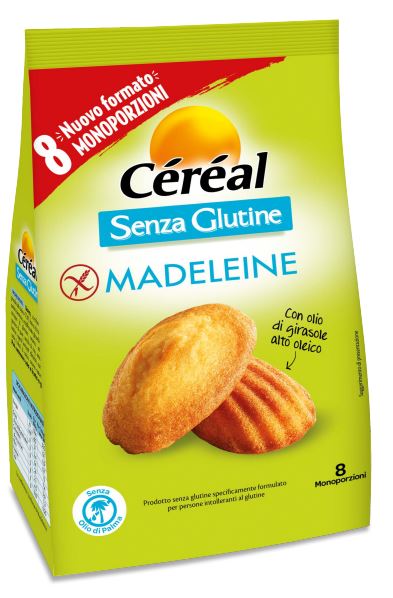 Cereal Madeleine Senza Glutine 8x28,5 g Snack