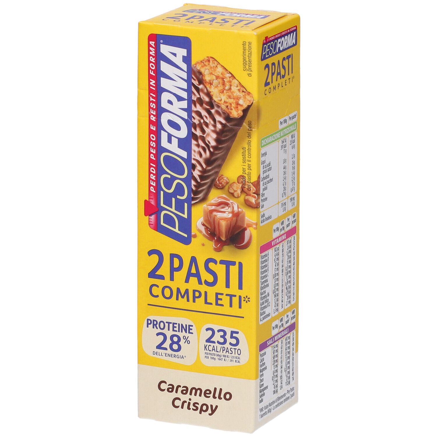 Pesoforma Barrette Caramello Crispy 116 g Barretta
