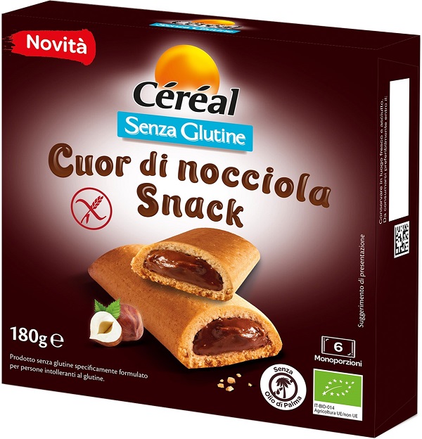 Cereal Cuor di Nocciola Snack Senza Glutine 180 g