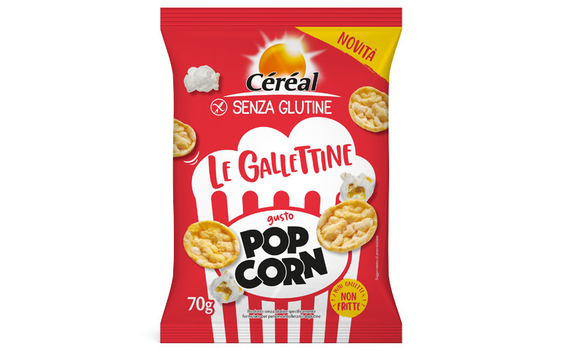 Cereal Gallettine Gusto Pop Corn 70 g Snack