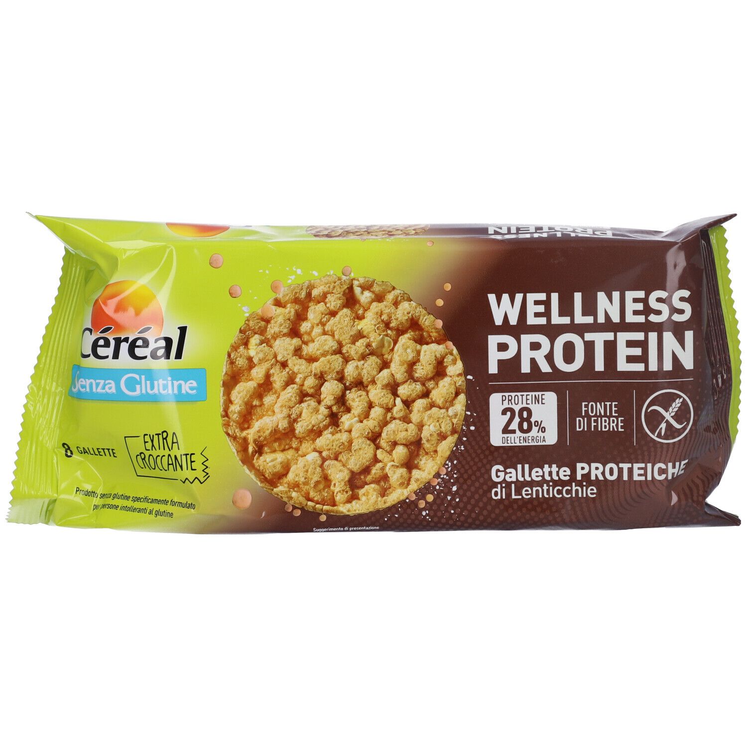 Céréal Gallette Proteiche Lenticchie Naturali, Senza Glutine, 70g