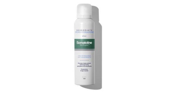 Somatoline Deo Spray 150 ml Deodorante per Ipersudorazione Antitraspirante Protezione 72h