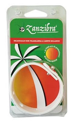 Zanzibra' bracciale antizanzara relief white