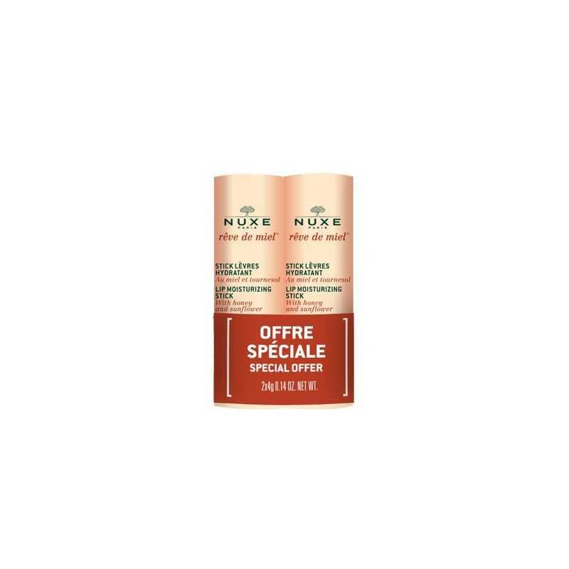 Nuxe reve de miel duo stick labbra idratante 2x4 g