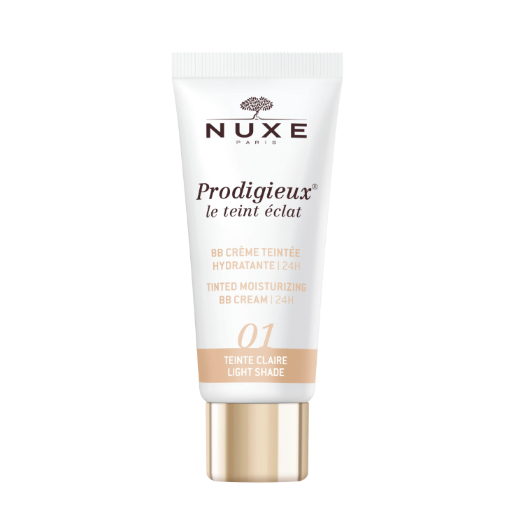 Nuxe Prodigieux - Le Teint Eclat BB Cream Crema Colorata Idratante Tonalità Chiara, 30ml