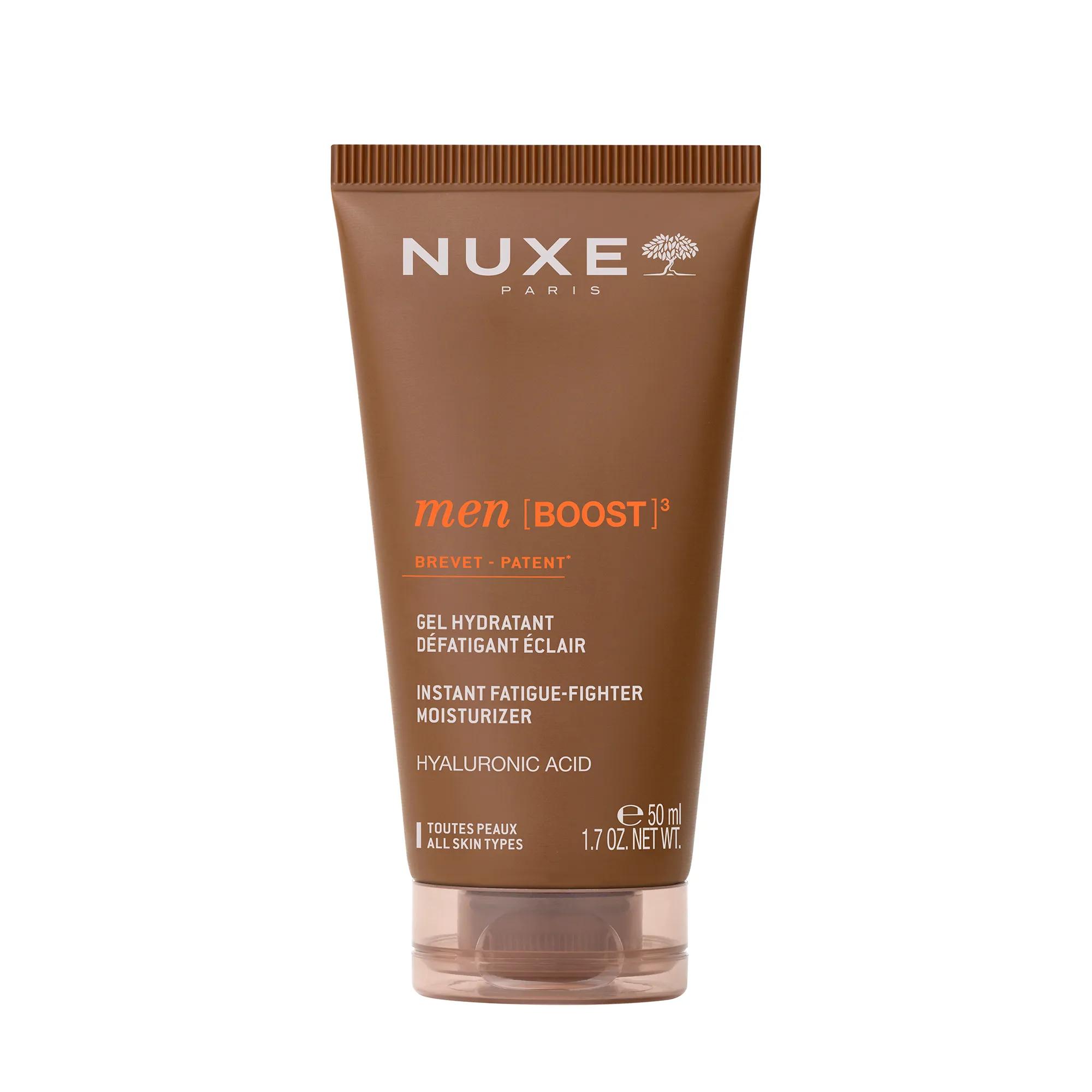 Nuxe Men Boost Gel Idratante Viso 50 ml con Acido Ialuronico Azione Idratazione Intensa