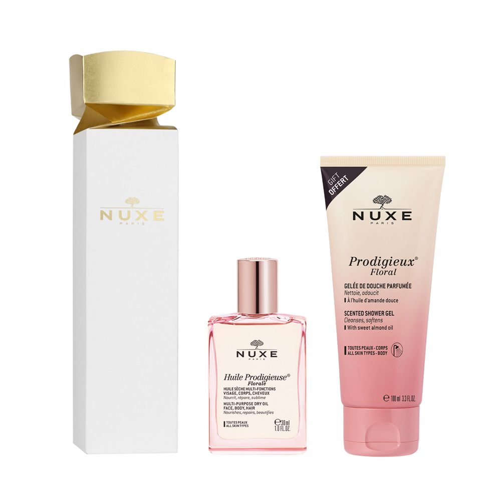 Nuxe Cracker Huile Prodigieuse Florale 30 ml + Doccia Prodigieux Floral Scented Shower Gel 100 ml