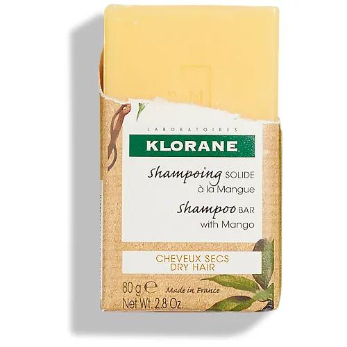 Klorane Shampoo Solido al Mango Per Capelli Secchi 80 g