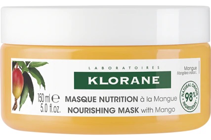 Klorane Burro di Mango - Maschera Nutritiva e Ristrutturante Riparatrice, 150ml