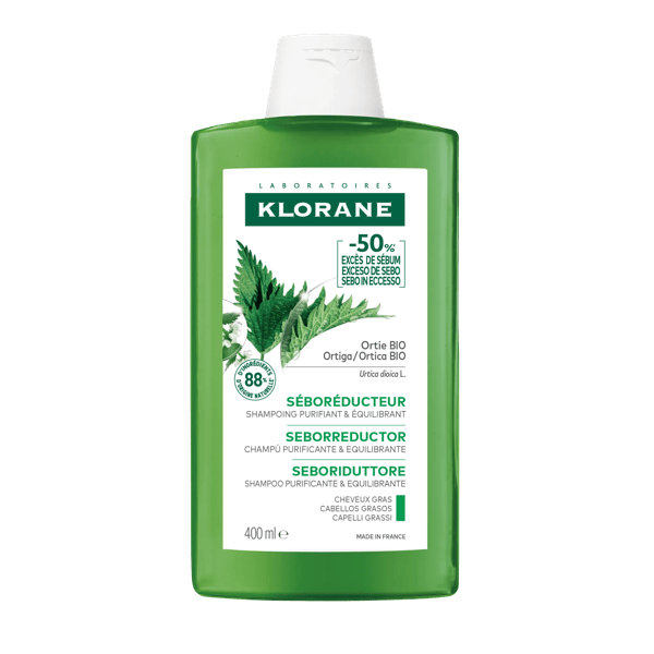 Klorane Ortica Shampoo Seboregolatore Capelli Grassi 400 ml — confronto prezzi