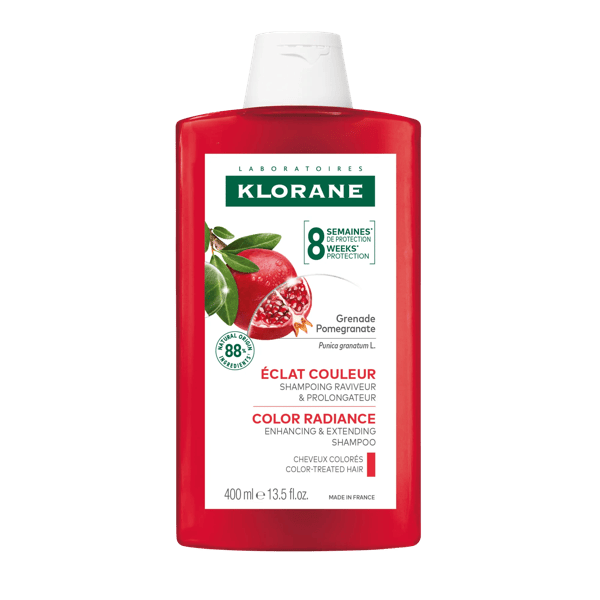 Klorane Shampoo Al Melograno Luminosità e Protezione Capelli Colorati 400 ml