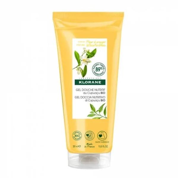 Klorane Gel Doccia Nutritivo e Lenitivo Al Burro Di Cupuacu BIO Profumazione Miele D'Arancio 200ml