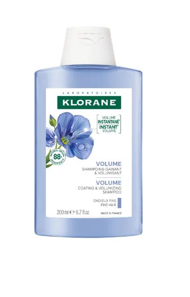 Klorane Shampoo Fibre Di Lino Volume Capelli Sottili 200ml