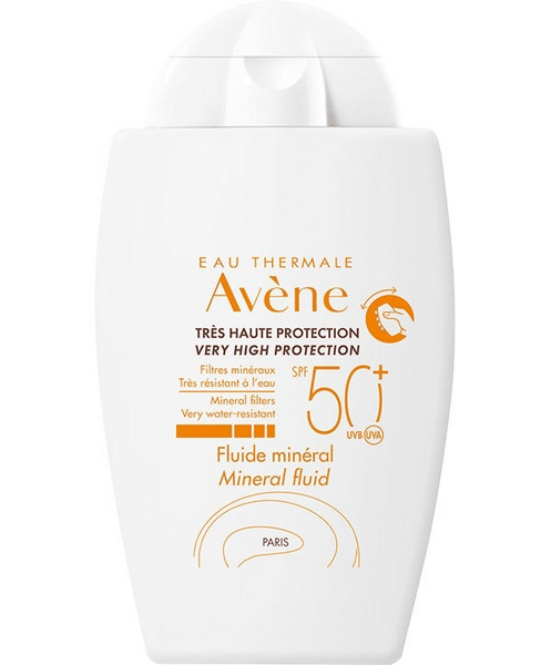 Eau Thermale Avene Solare Fluido Minerale SPF 50+ Protezione Viso e Corpo 40 ml