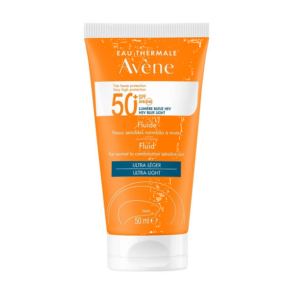 Eau Thermale Avene Solare Fluido Viso SPF 50+ Protezione Molto Alta 50 ml