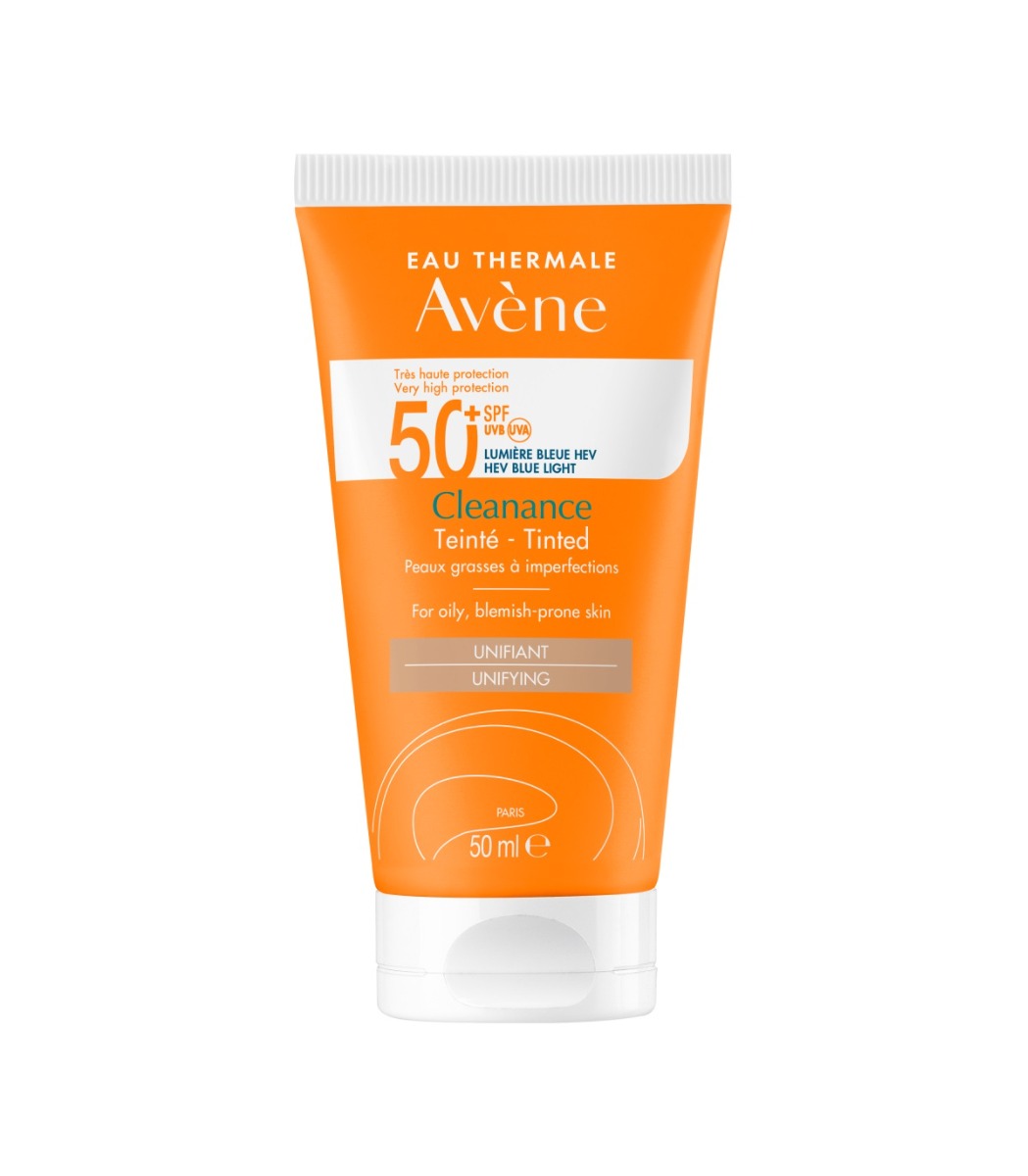 Eau Thermale Avène Cleanance - Colorato SPF50+ Solare Viso Pelli Grasse con Imperfezioni,50ml