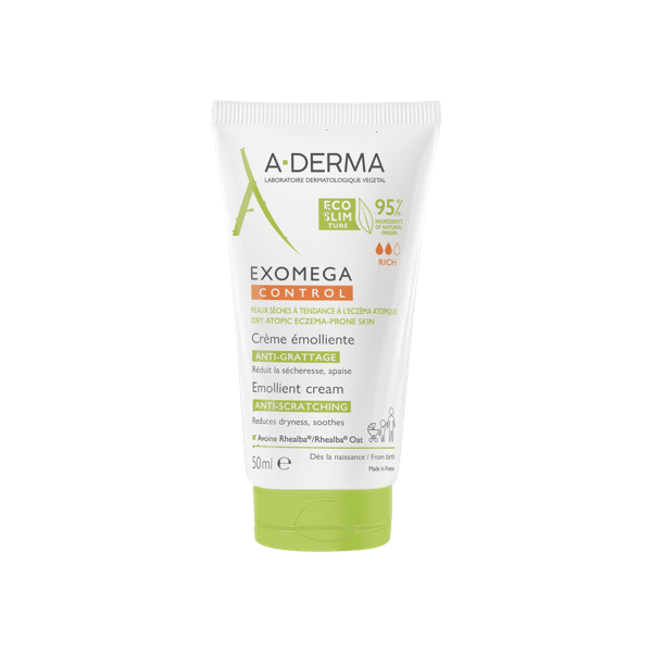 A-Derma Exomega Control Crema Emolliente Sterile Anti-grattage Per Pelle Secca e a Tendenza Atopica 50 ml