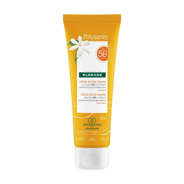 Klorane Polysianes Crema Solare Sublime Viso SPF50+ Protezione Molto Alta 50 ml