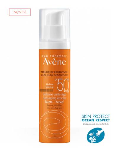 Eau Thermale Avene Trattamento Anti-età Protezione Solare Colorata Viso SPF50+ 50ml