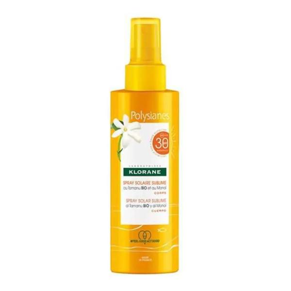 Klorane Polysianes Spray Solare Sublime SPF 30 Protezione Corpo 200 ml