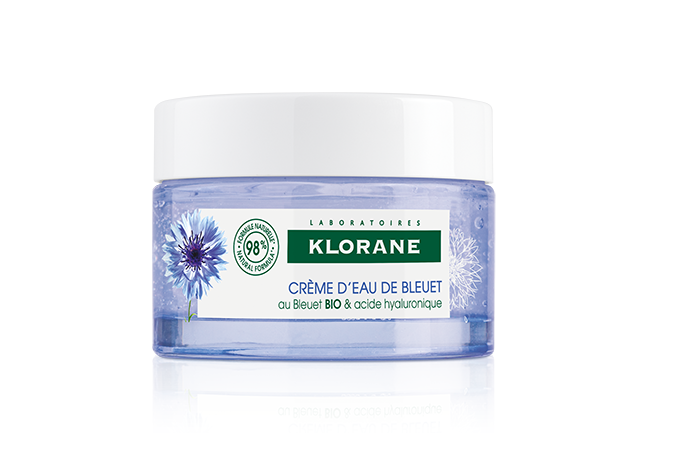 Klorane gel crema risveglio fresco fiordaliso bio acido ialuronico 50 ml
