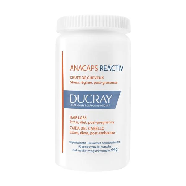 Ducray Anacaps Reactiv Promo 90 Capsule Integratore per Caduta di Capelli Occasionale, Stress, Diete o Post Gravidanza