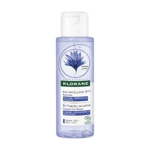 Klorane Acqua Micellare Struccante al Fiordaliso BIO, 3in1 Viso Occhi e Labbra 100 ml — confronto prezzi