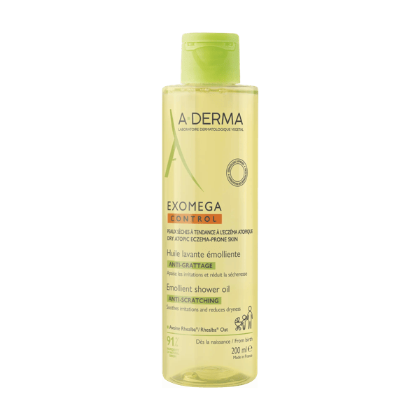 A-Derma Exomega Olio Detergente Emolliente Viso e Corpo Pelle Secca 200 ml