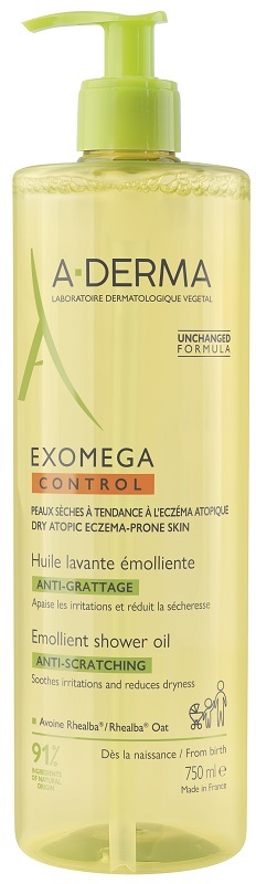 A-Derma Exomega Control Olio Lavante Per Pelle Secca e a Tendenza Atopica 750 ml