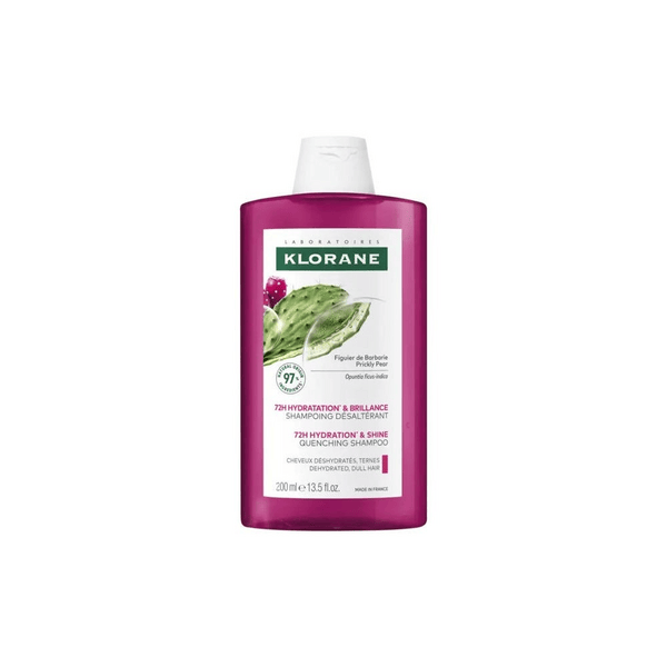 Klorane Fico d'India Shampoo Idratante e Illuminante 200 ml Per Capelli Disidratati