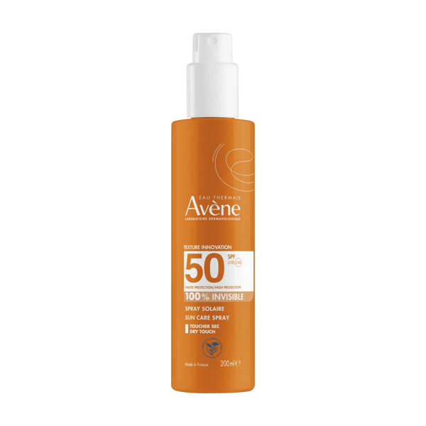 Eau Thermale Avene Spray Solare Invisibile SPF50 Protezione Alta per Pelle Sensibile 200 ml