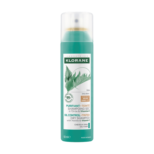Klorane Shampoo Secco Ortica Seboriduttore Capelli Scuri 150 ml