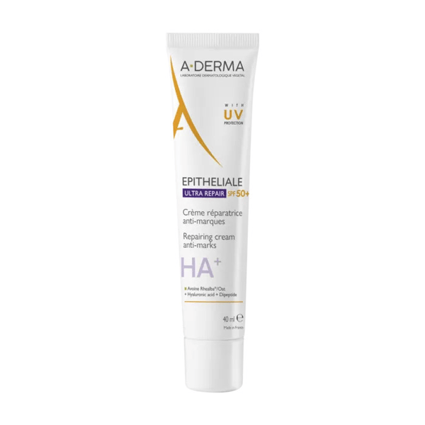 A-Derma Epitheliale Ultra HA+ Repair Spf 50+ Crema Ristrutturante Anti-Segni Residui 40 ml