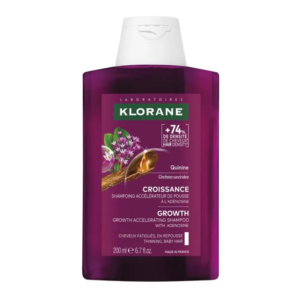 Klorane Chinina Crescita Shampoo Acceleratore di Crescita Fisiologica dei Capelli 200 ml