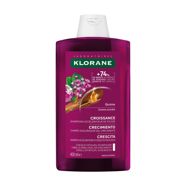 Klorane Chinina Crescita Shampoo Acceleratore di Crescita Fisiologica 400 ml