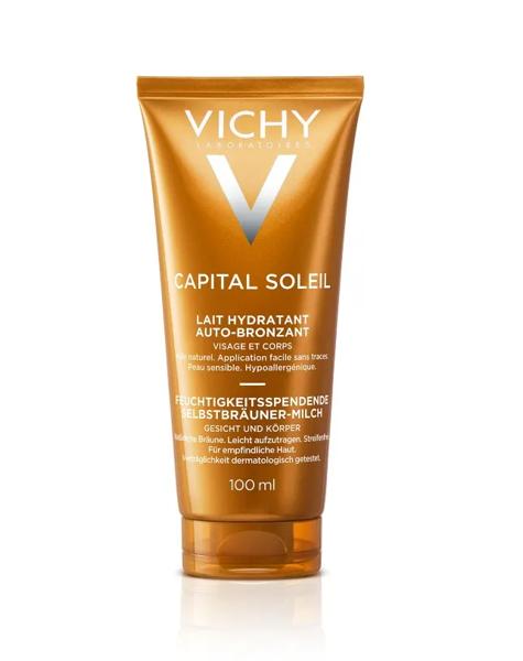 Vichy Capital Soleil Latte Autoabbronzante Viso Corpo Idratante Abbronzatura Naturale 100ml