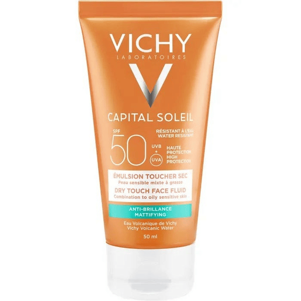 Vichy Ideal Soleil Crema Viso SPF50 Tocco Secco Anti Lucidità Ipoallergenico 50ml