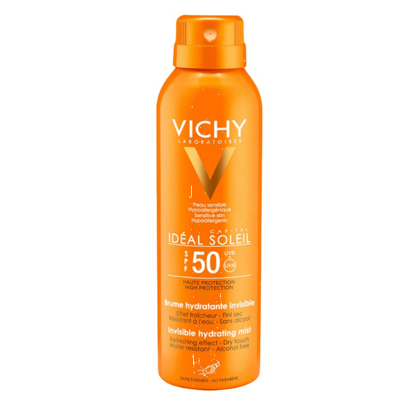 Vichy Capital Soleil Spray Solare Invisibile SPF50 Idratante Resistente Acqua 200ml