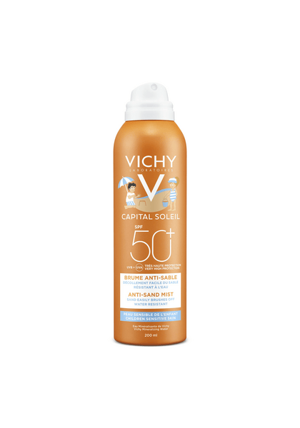 Vichy Capital Soleil Bambini Spray Anti Sabbia SPF50+ 200ml Protezione Solare Alta
